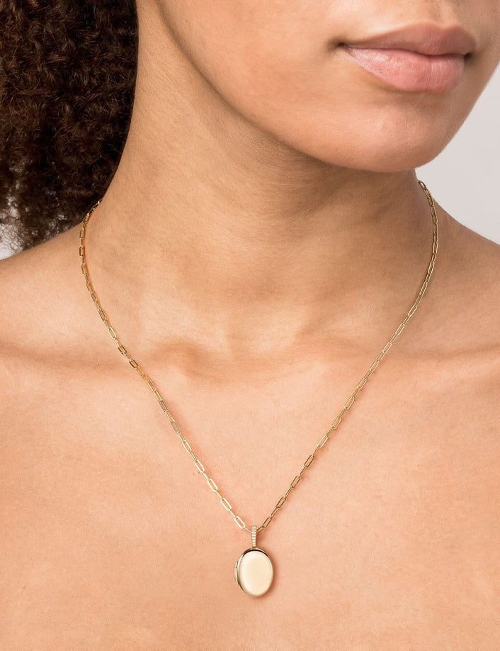 Solid Gold Locket Pendant