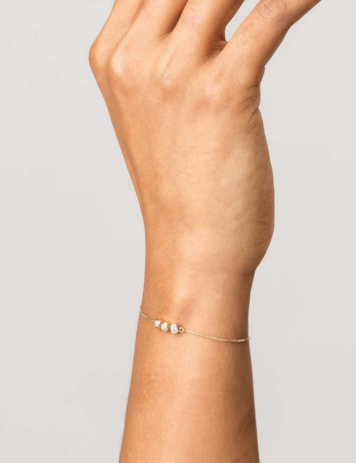 Mini Diamond Eternity Slider Bracelet