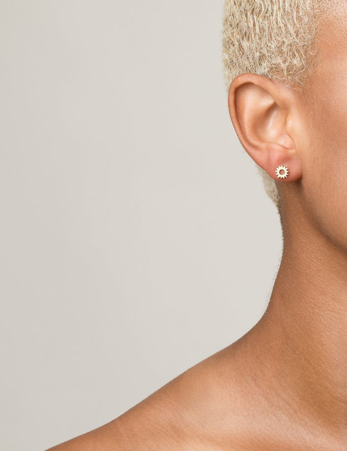 Gold Soleil Stud Earring