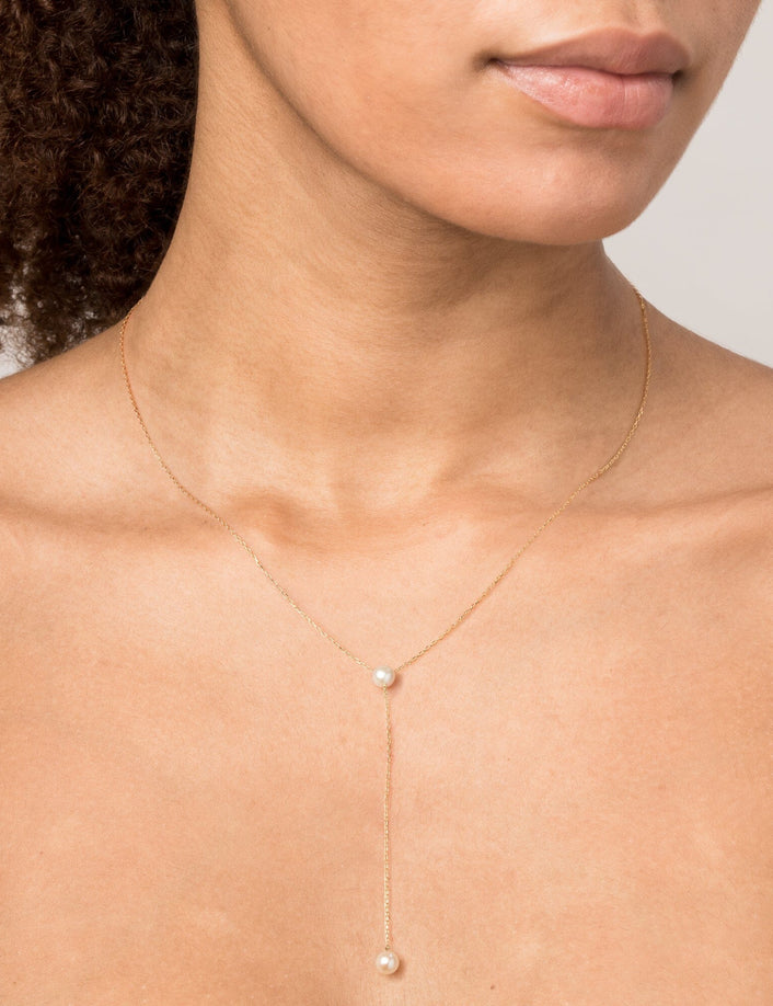 Pearl Lariat Necklace