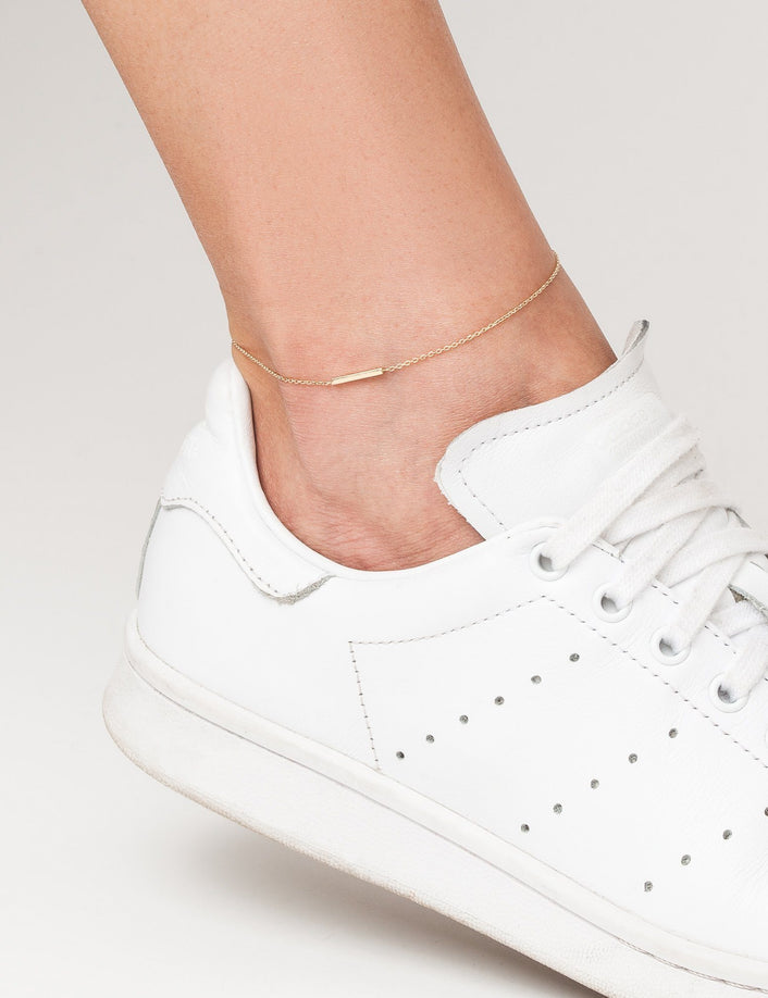 Midi Gold Bar Anklet