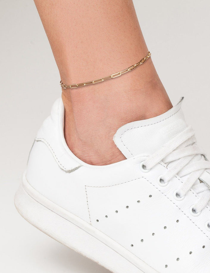 Medium Paperclip Chain Anklet