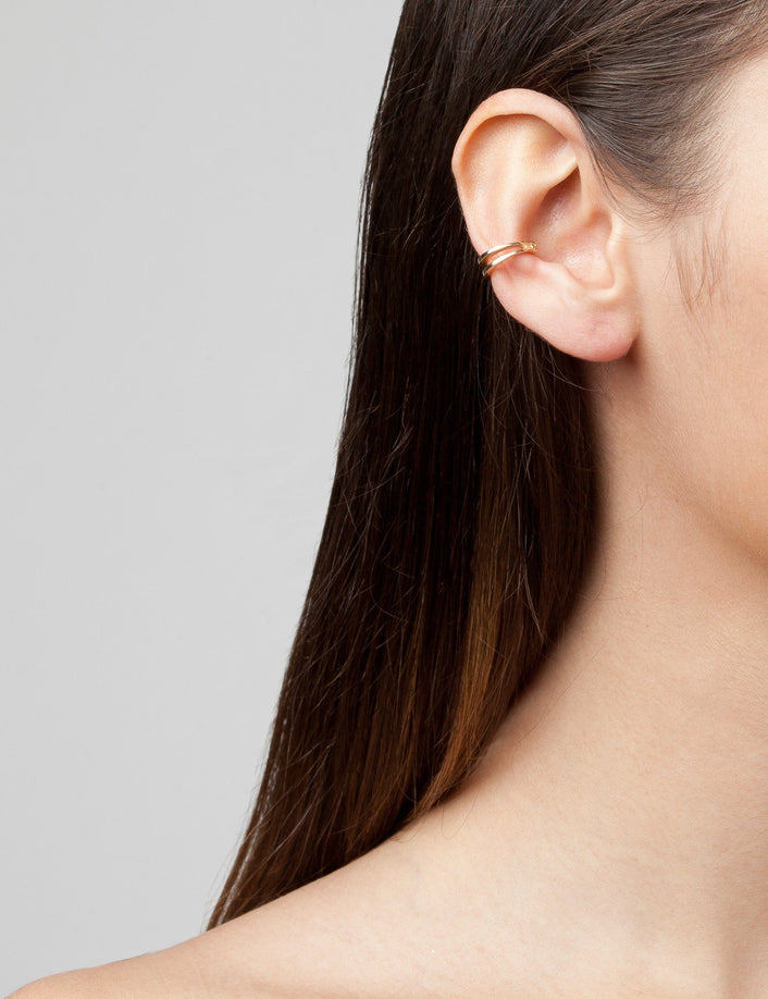 Lean On Me Gold Ear Cuff