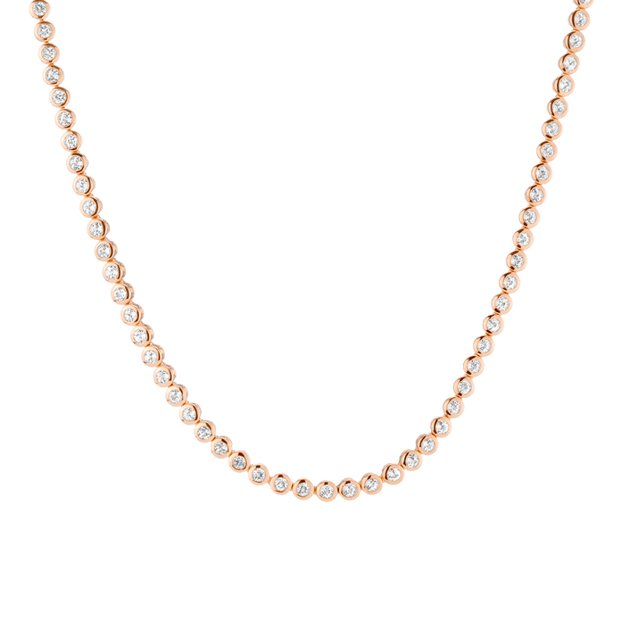 Diamond Bezel Tennis Necklace