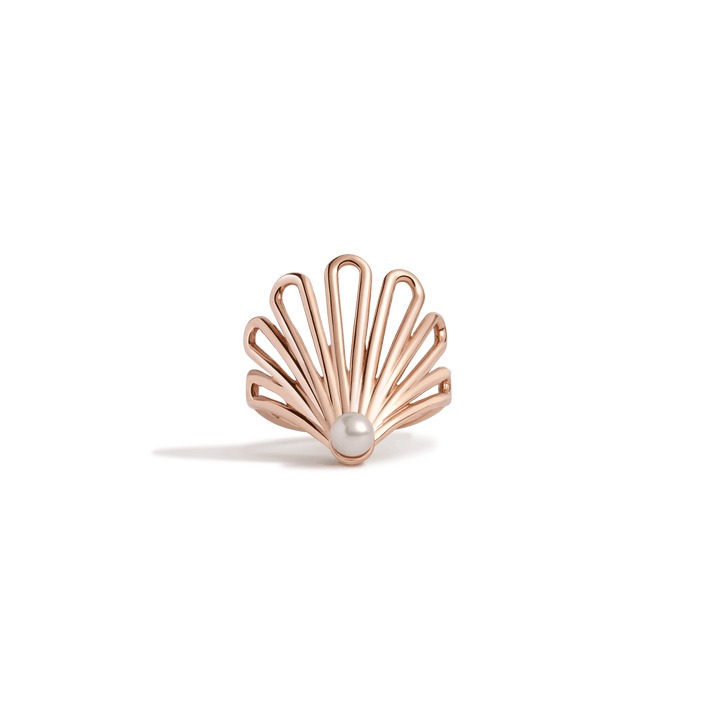 Deco Fan Pearl Ring