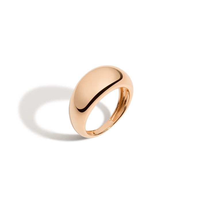 Gold Smooth Arch Ring