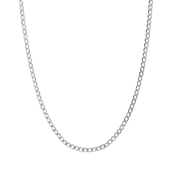 Large Gold Curb Chain Necklace