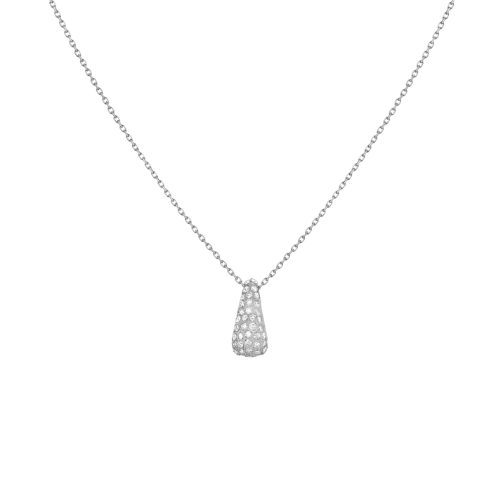 Pavé Diamond Teardrop Necklace