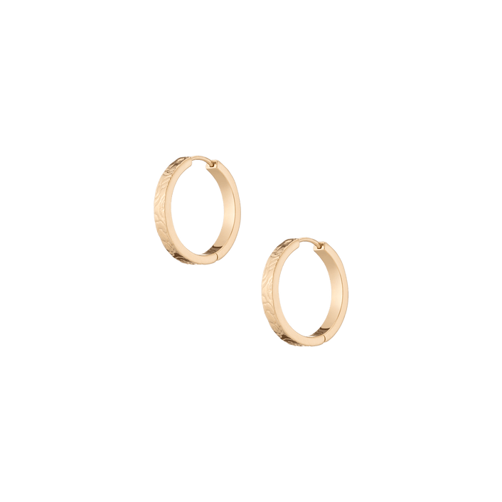 AURATE X MACENNA: Rose Garden Hoop Earrings