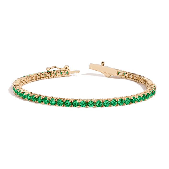 Green Emerald Tennis Bracelet