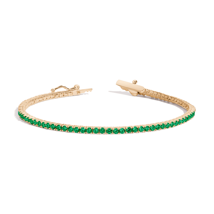 Green Emerald Tennis Bracelet