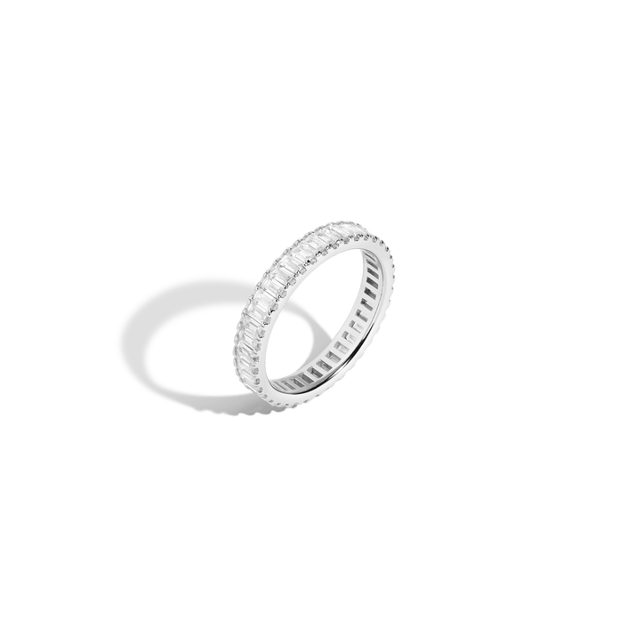 White Sapphire Baguette Eternity Ring