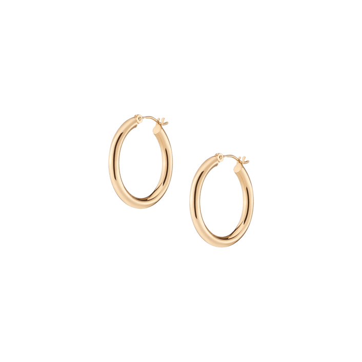 Gold Hoop Earrings - 3mm