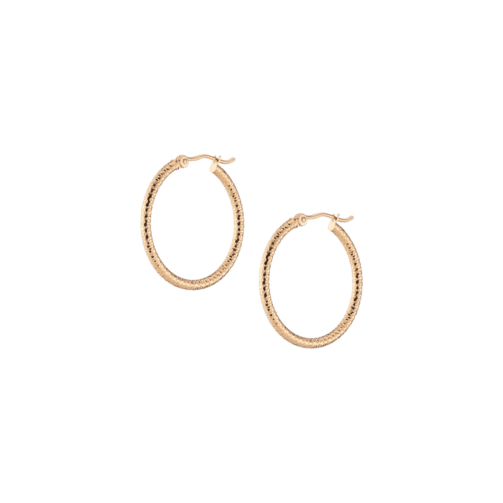 Textured Hoop Earrings