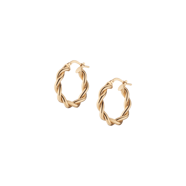 Bold Twisted Hoop Earrings