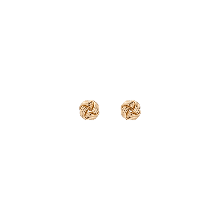 Gold Knot Stud Earrings