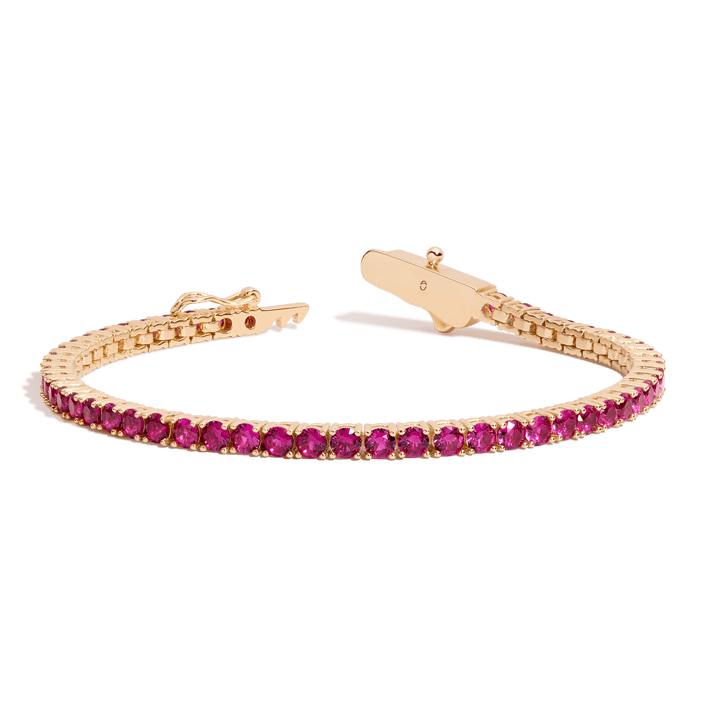 Red Ruby Tennis Bracelet