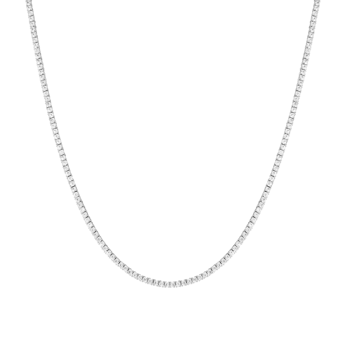 White Sapphire Tennis Necklace