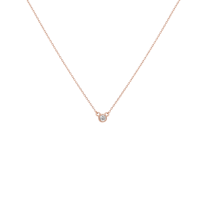 Mini Diamond Bezel Necklace