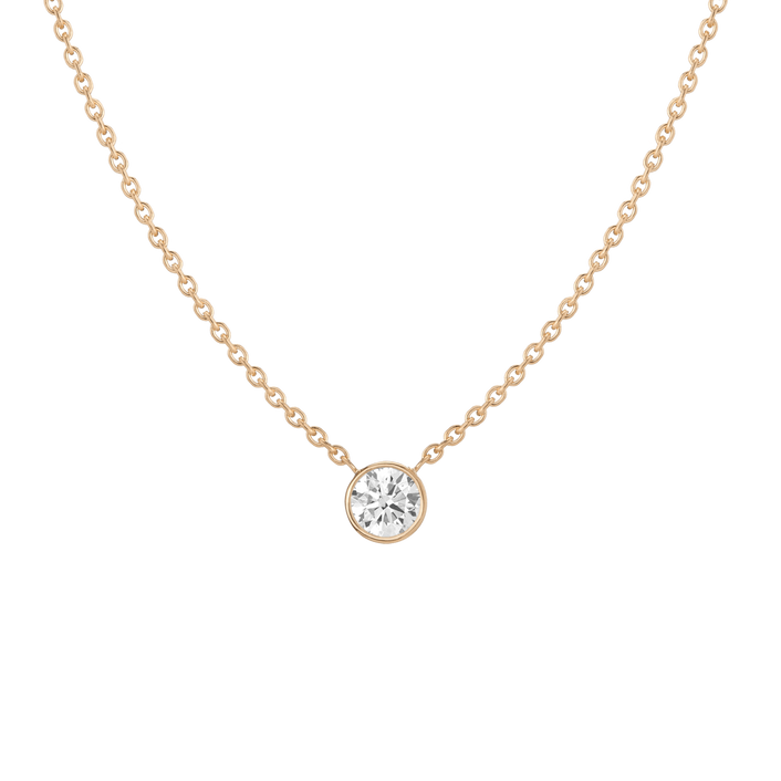 Extra Large Diamond Bezel Necklace