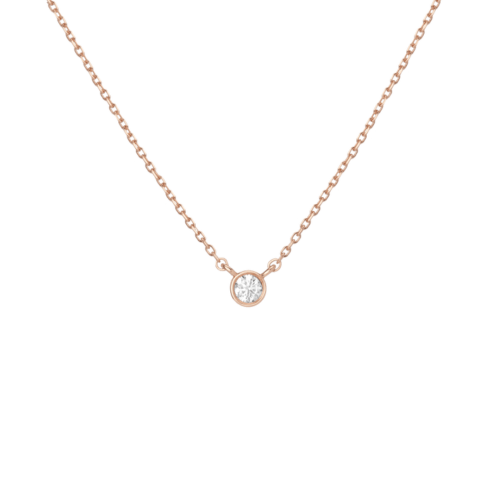 Medium Diamond Bezel Necklace