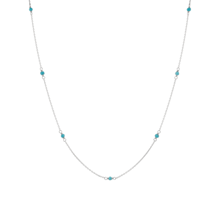 Endless Gemstone Station Necklace