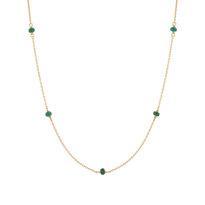 Endless Gemstone Station Necklace