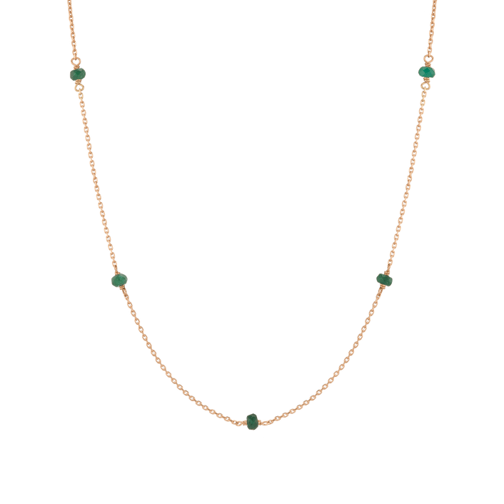 Endless Gemstone Station Necklace