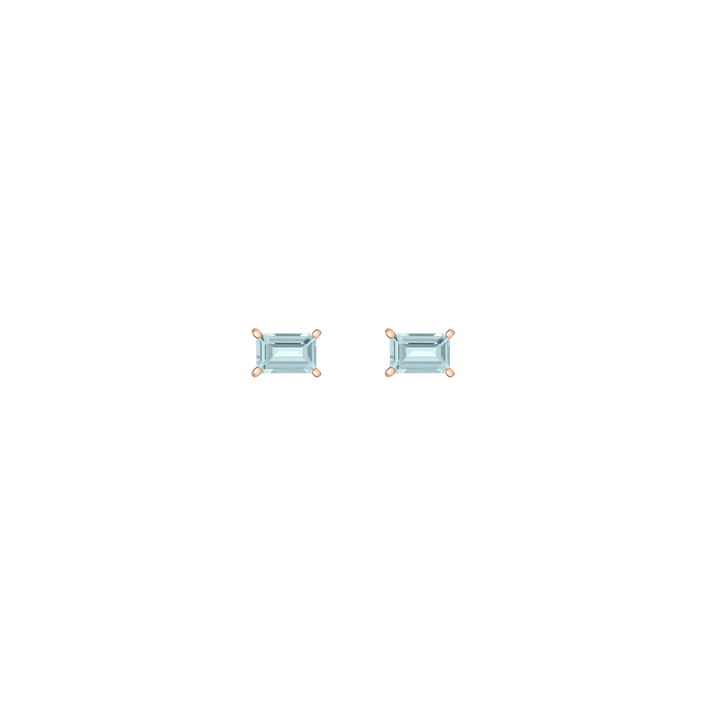 Birthstone Baguette Studs